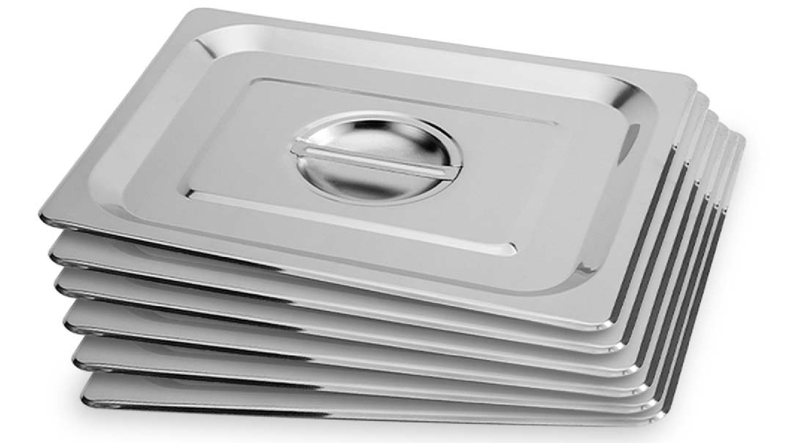 SOGA 6x Gastronorm GN Pan Lid Full Size 1/2 Stainless Steel Tray Top Cover