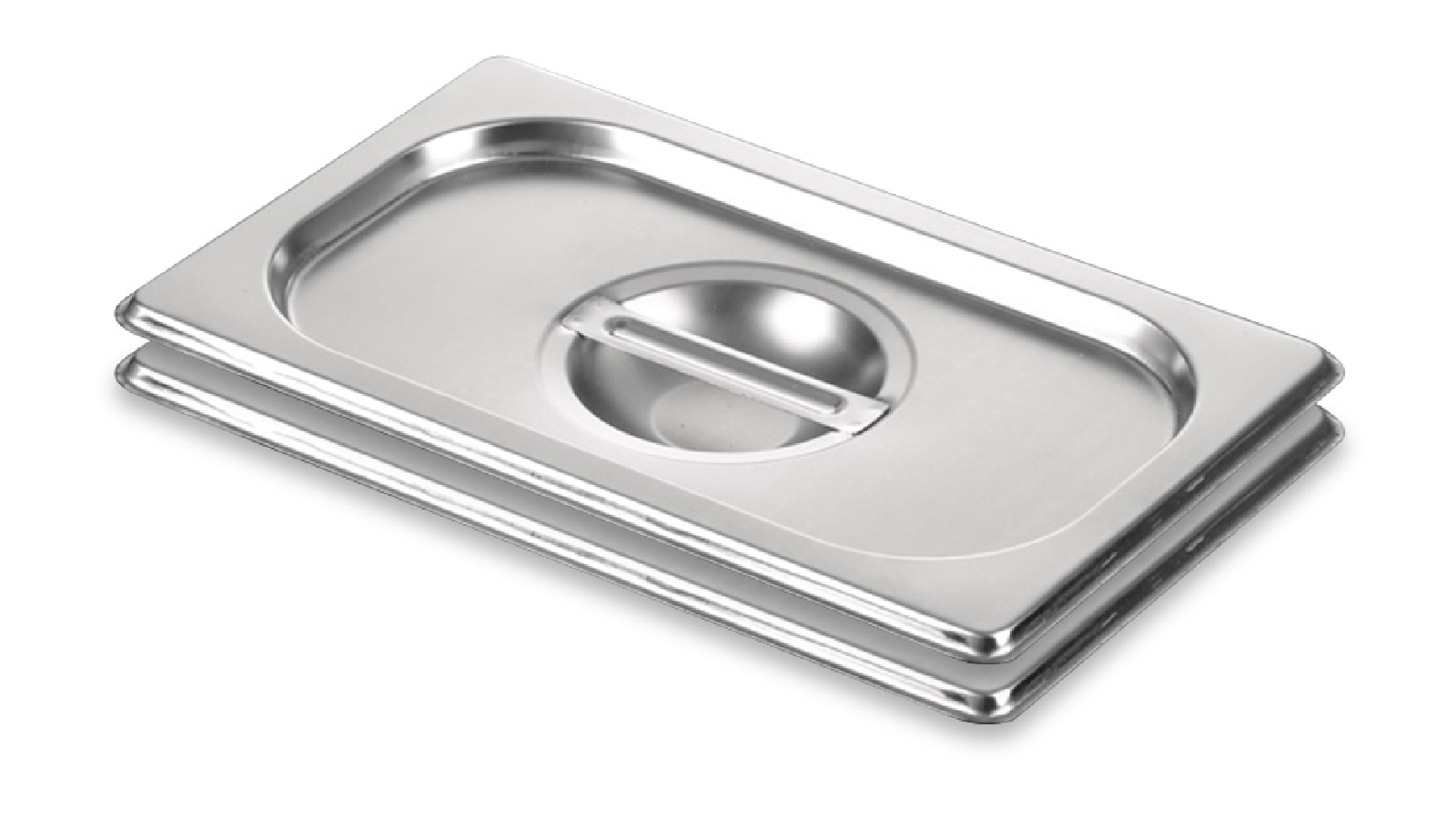 SOGA 2x Gastronorm GN Pan Lid Full Size 1/3 Stainless Steel Tray Top Cover
