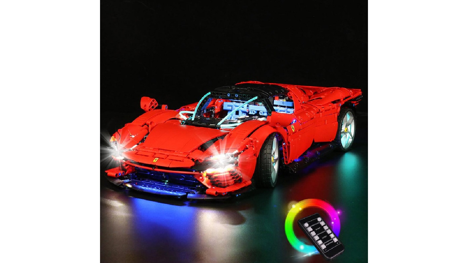 Brick Shine SP3 42143 GC Light Remoted Version Kit for LEGO Ferrari Daytona 
