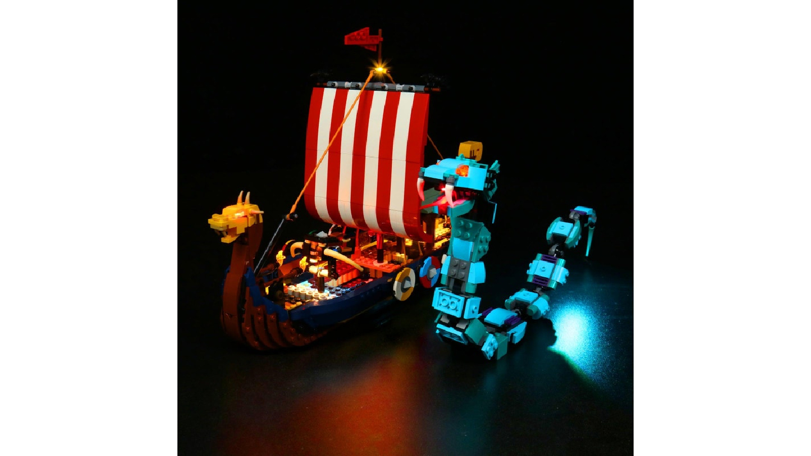 Brick Shine  31132 Light kit for LEGO Viking Ship and the Midgard Serpent