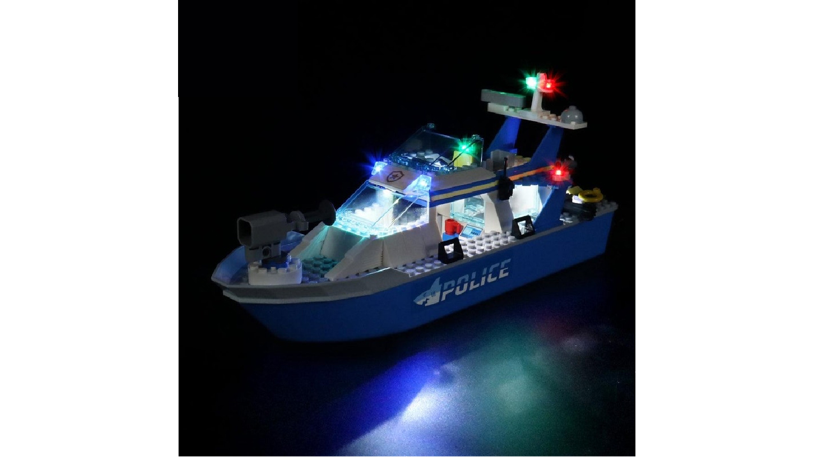 Brick Shine 60277 Light Kit for LEGO City Police Patrol Boat Building Kit