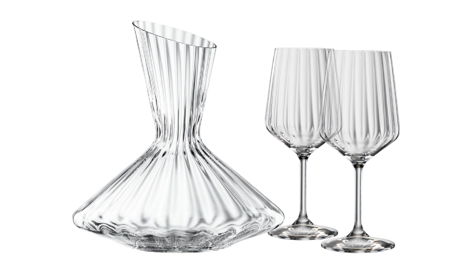 Spiegelau 3 Piece Lifestyle Decanter and Red Wine Glass Set