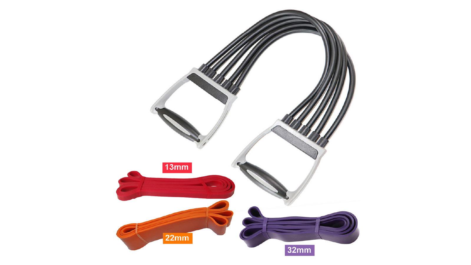 Todo 6-100kg 4 Piece Heavy Duty Resistance Bands Set 