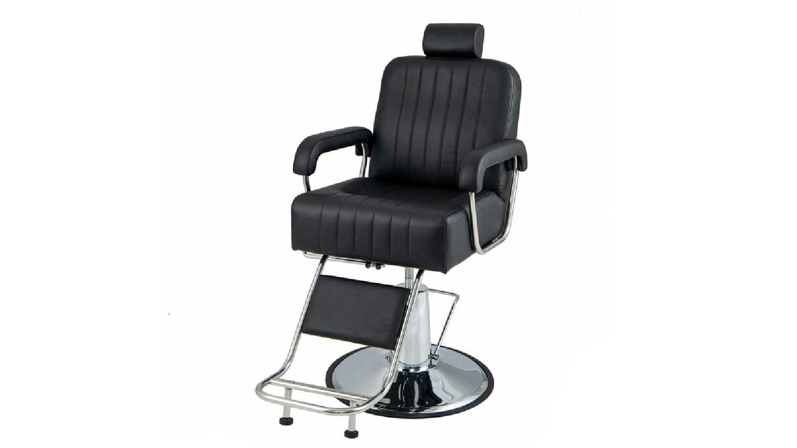 Costway Swivel Hydraulic Barber Recliner Armchair with Footrest Hairdressing