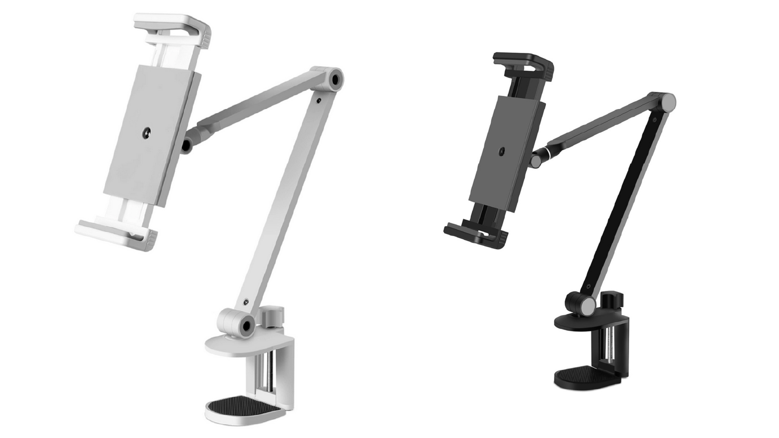 Todo 4.7 - 12.9 Inch Aluminium Foldable Tablet Stand Mount with Clamp Holder Bracket