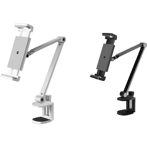 Todo 4.7 - 12.9 Inch Aluminium Foldable Tablet Stand Mount with Clamp Holder Bracket
