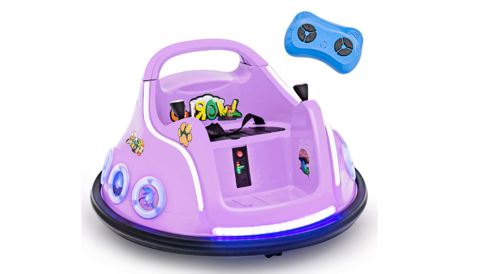 Costway 12V Remote Control Electric Ride on Toy Car Kids Bumper Car with 360 Degree Spin