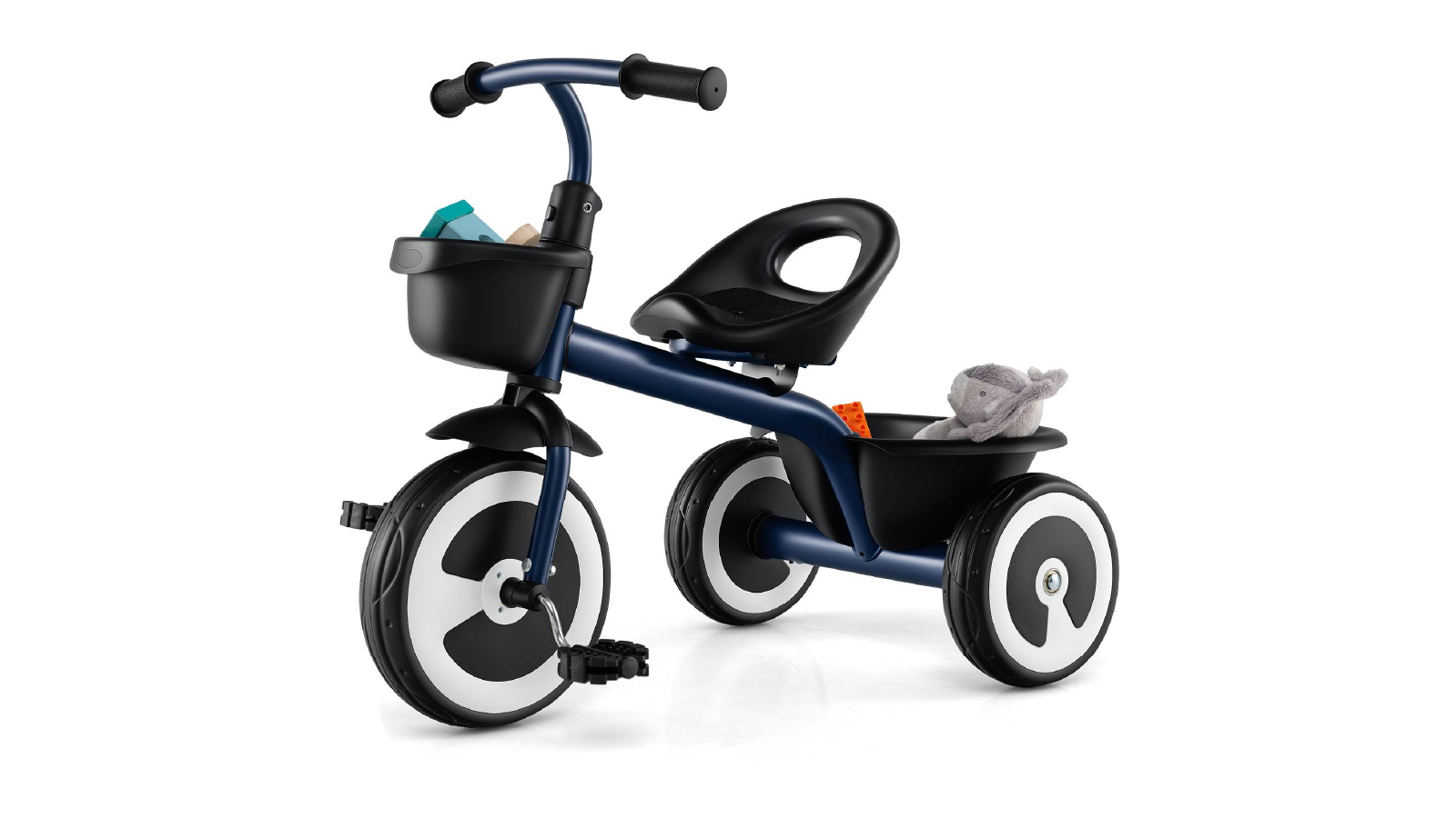 Costway Tricycle Ride On Trike with Adjustable Seat Bike - Blue