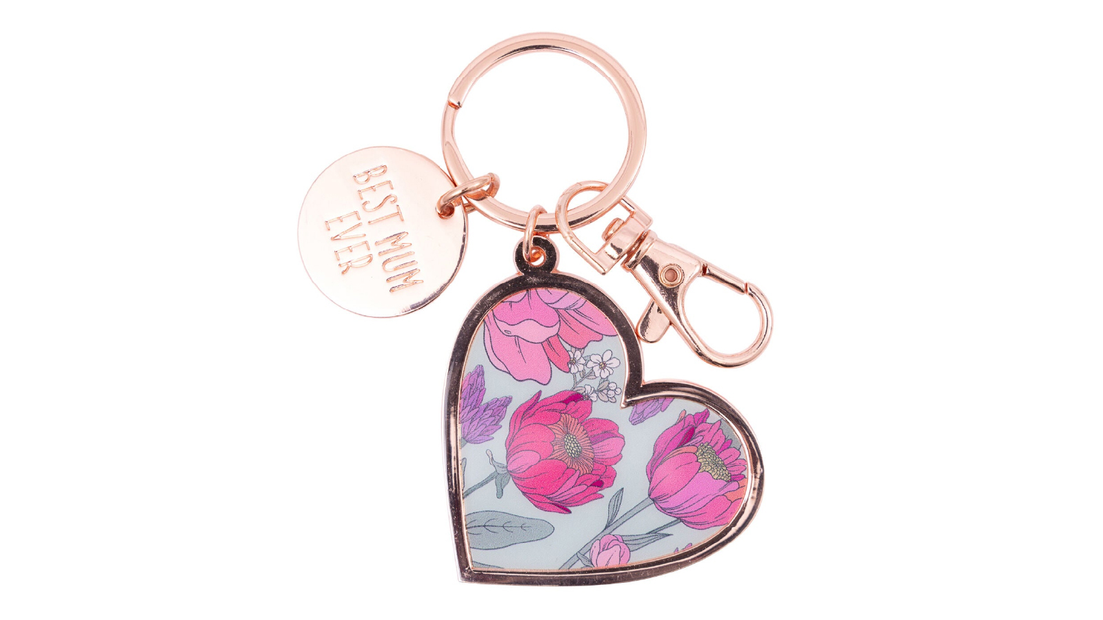 Splosh Best Mum Ever Floral Keyring