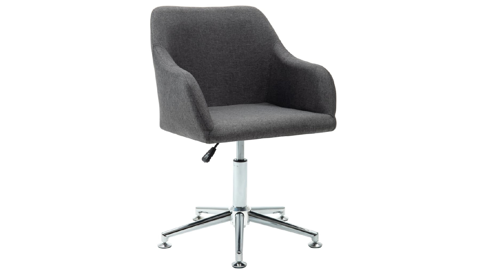 vidaXL Fabric Swivel Office Chair - Dark Grey 