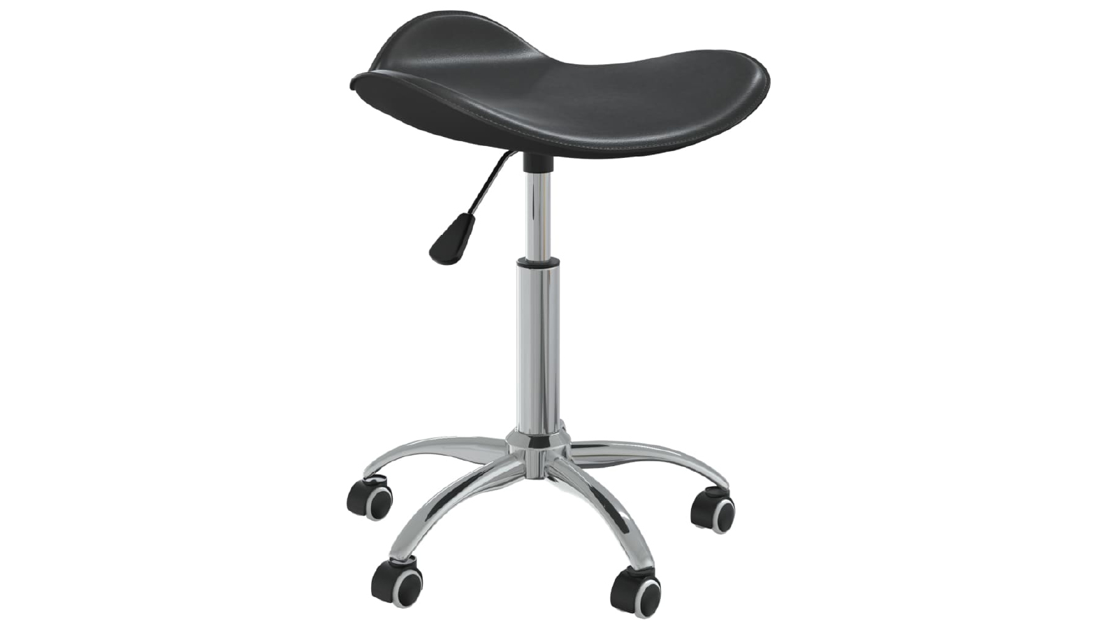 vidaXL Office Chair Black Faux Leather