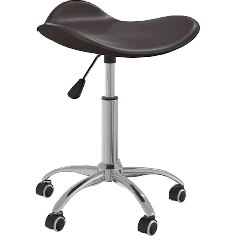 vidaXL Office Chair Faux Leather Brown