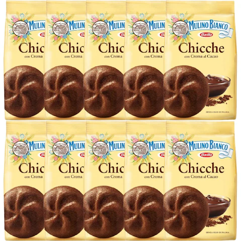 Mulino Bianco 10 Pack Bulk 200g Chicche Cacao Biscuits