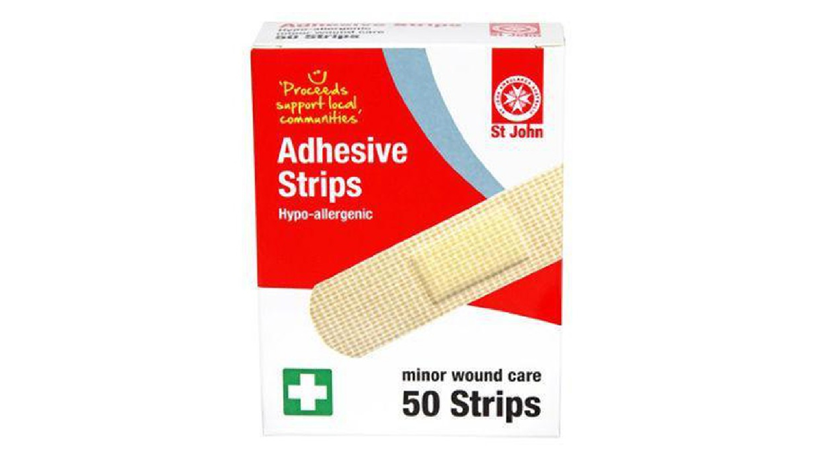 St John 50 Pack of  Plastic Strips Band Stick
