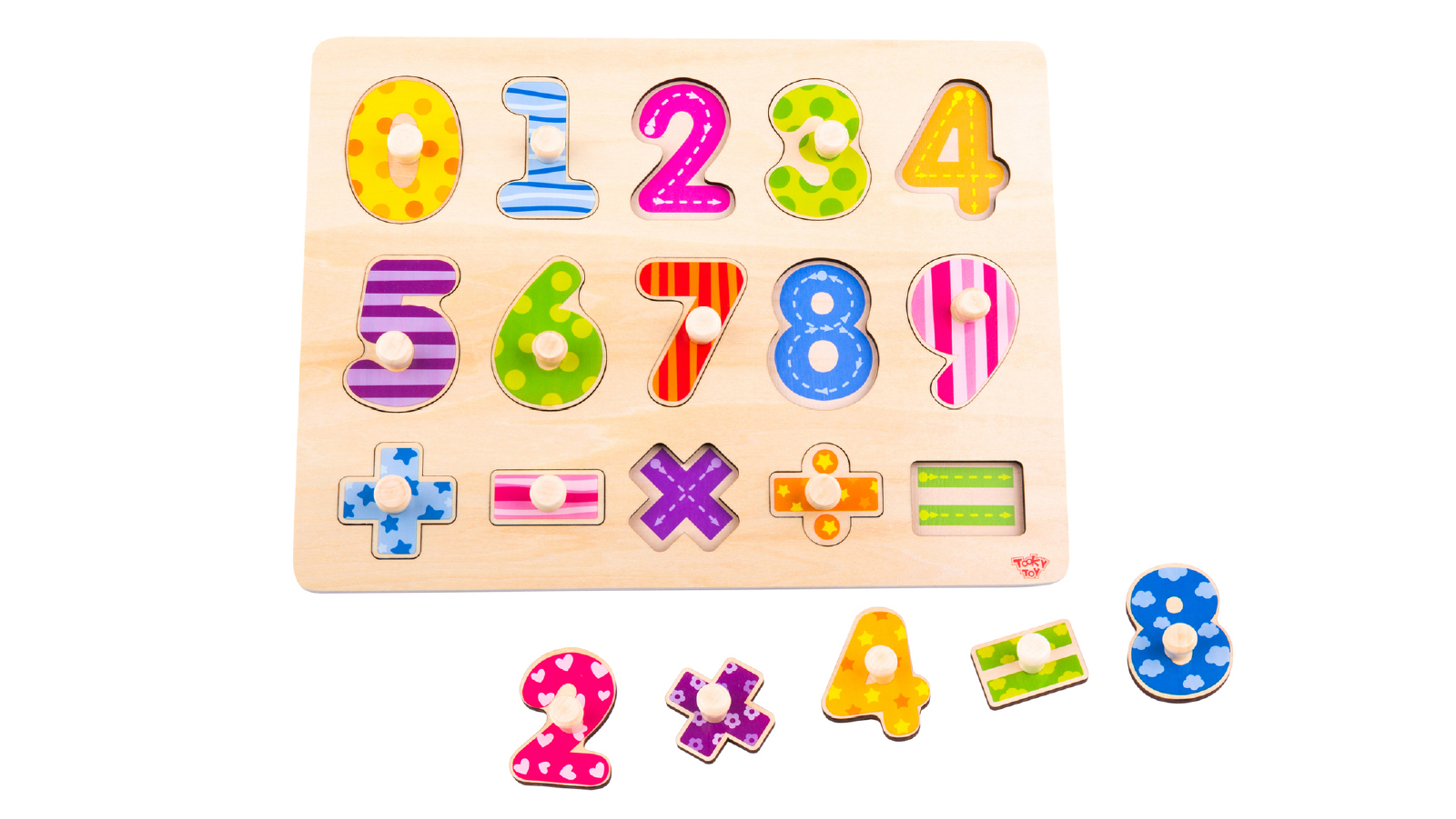 Tooky Toy Numbers Maths Peg Puzzle