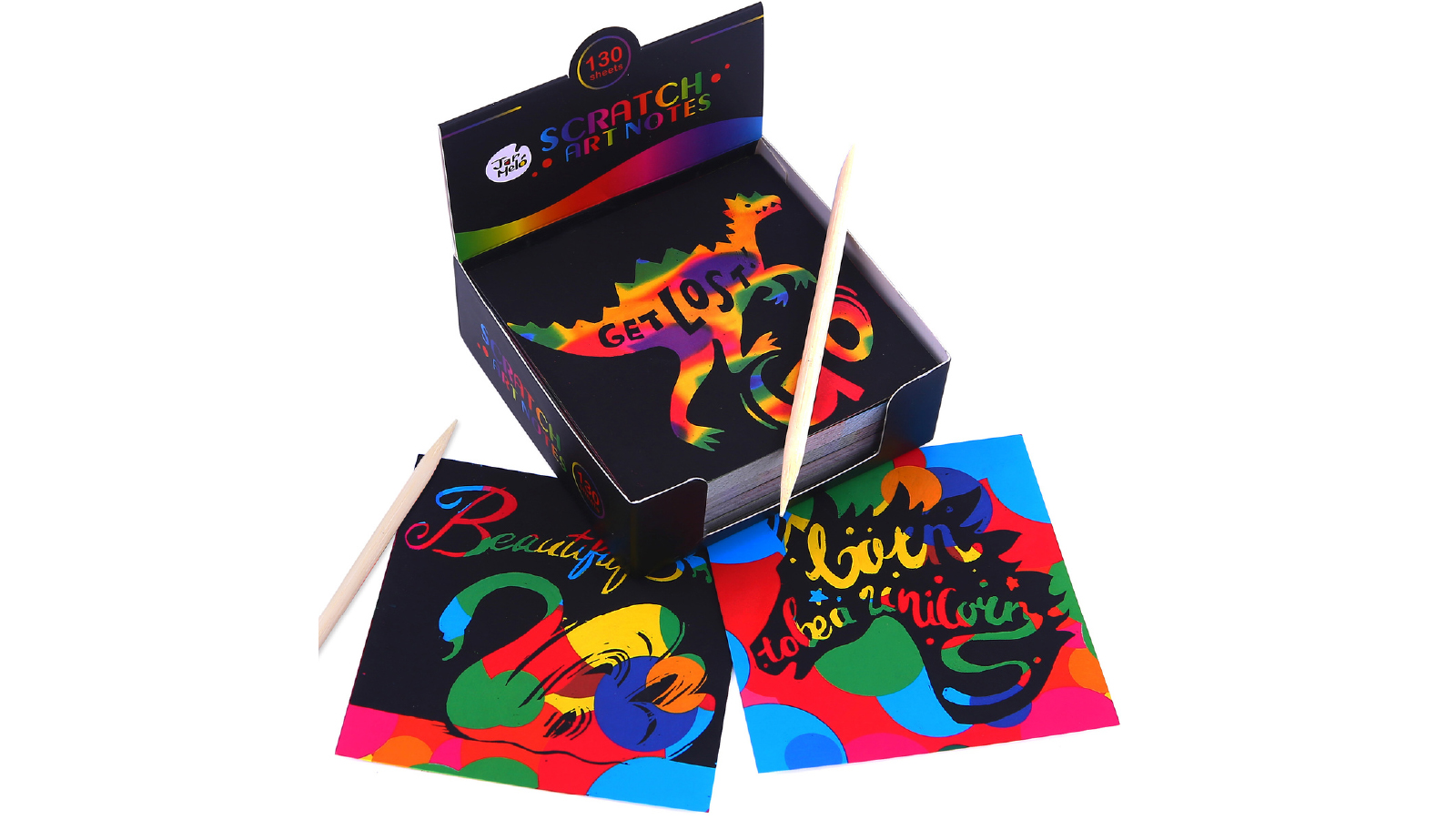 Jarmelo Scratch Art Notes Set