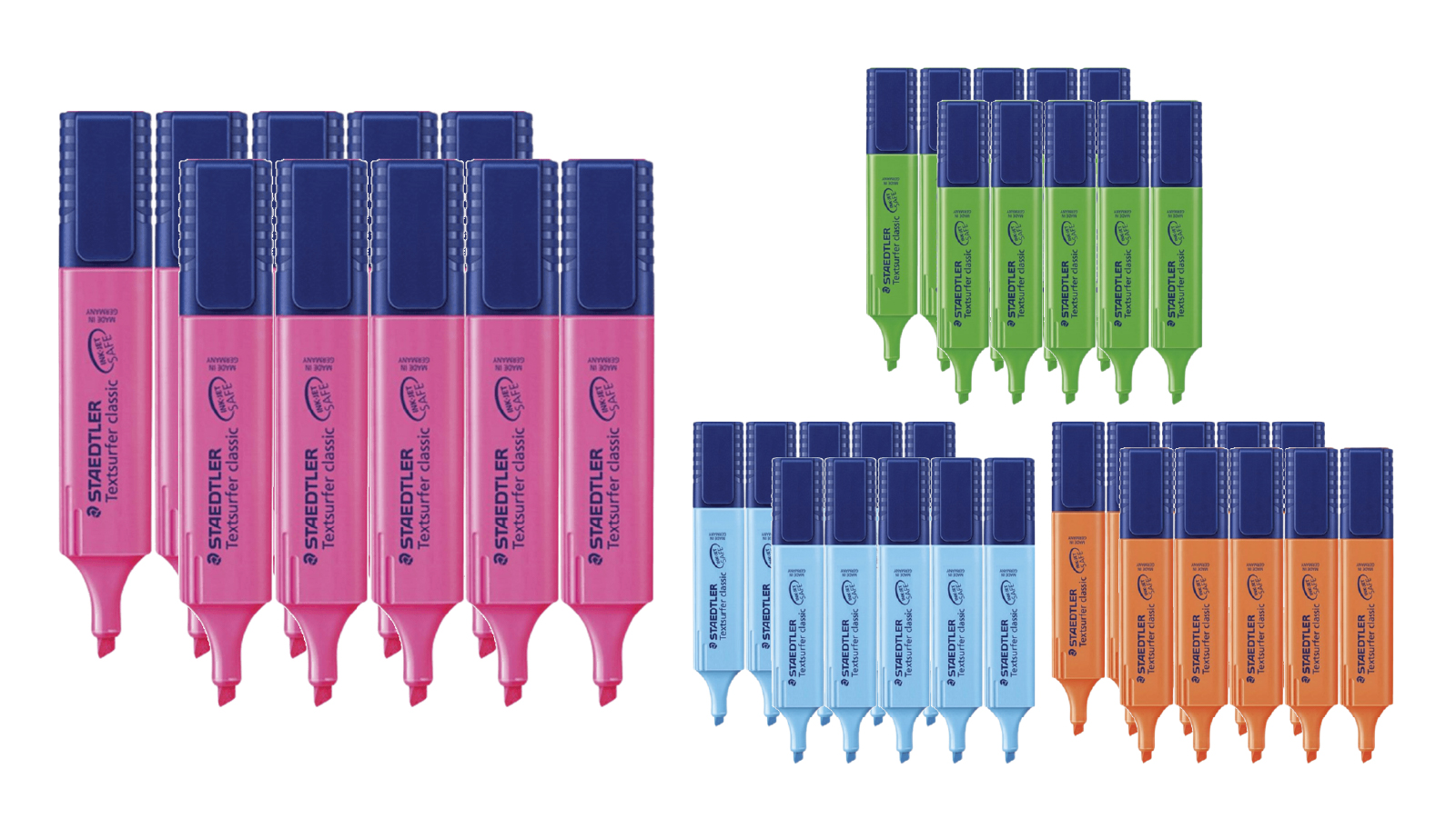 Staedtler Box of 10 Bulk Textsurfer Classic Highlighter Chisel Tip