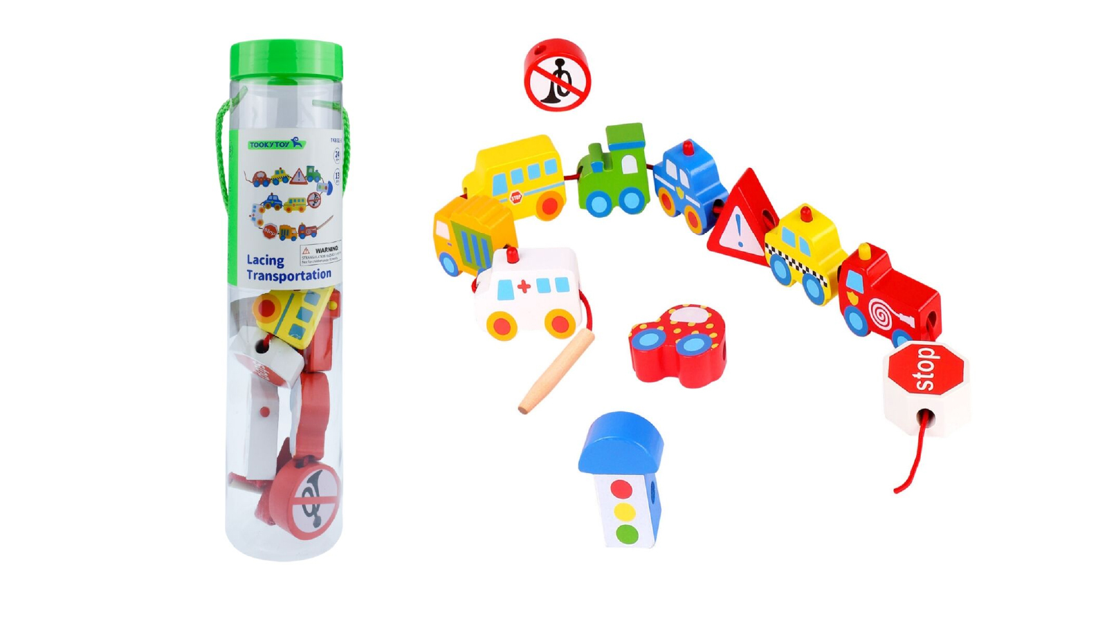 Tooky Toy TKB512-B Lacing Transportation