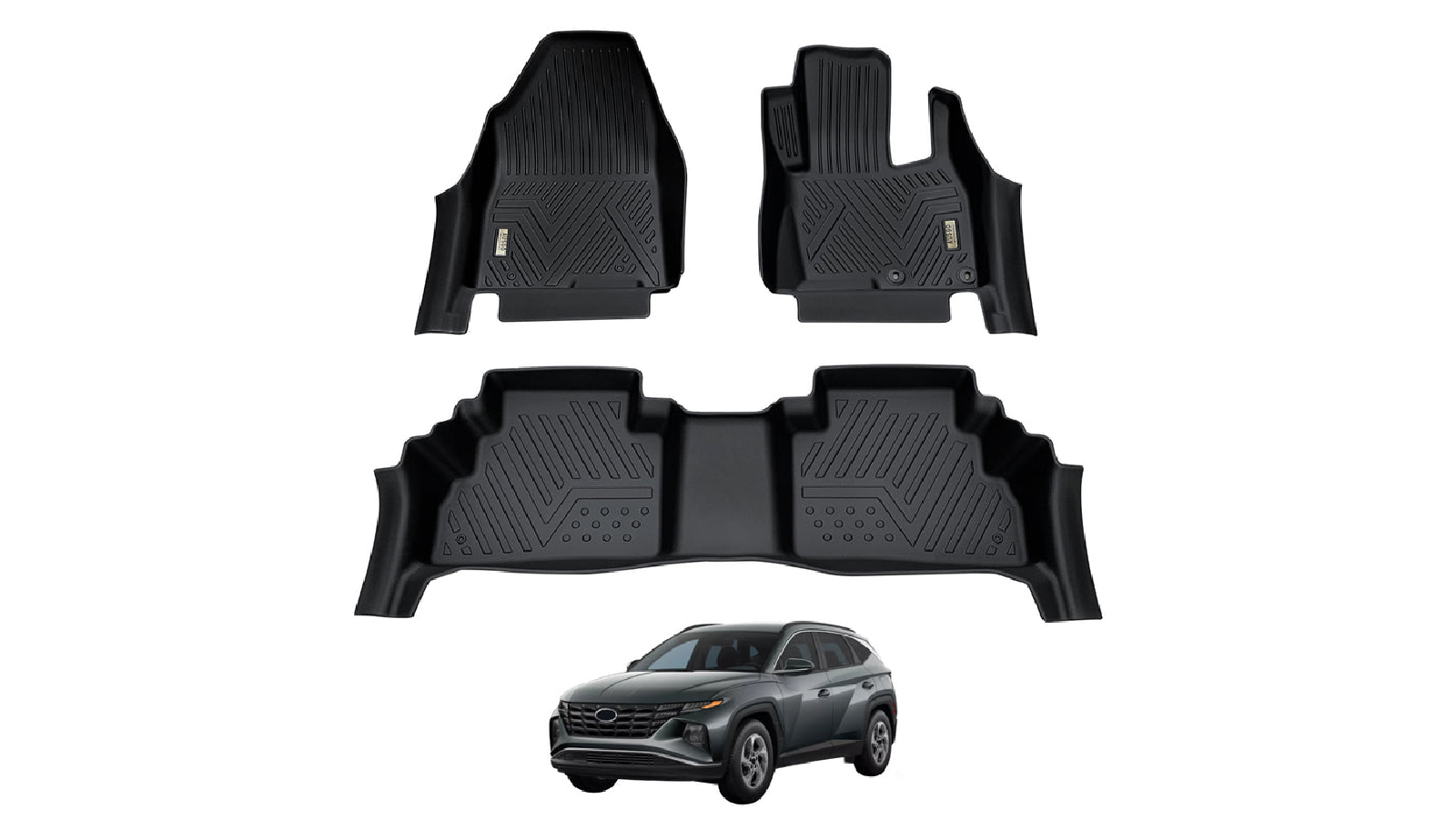 AUSGO 5D Car Floor Mats for Hyundai Tucson Petrol 2021 to Onwards