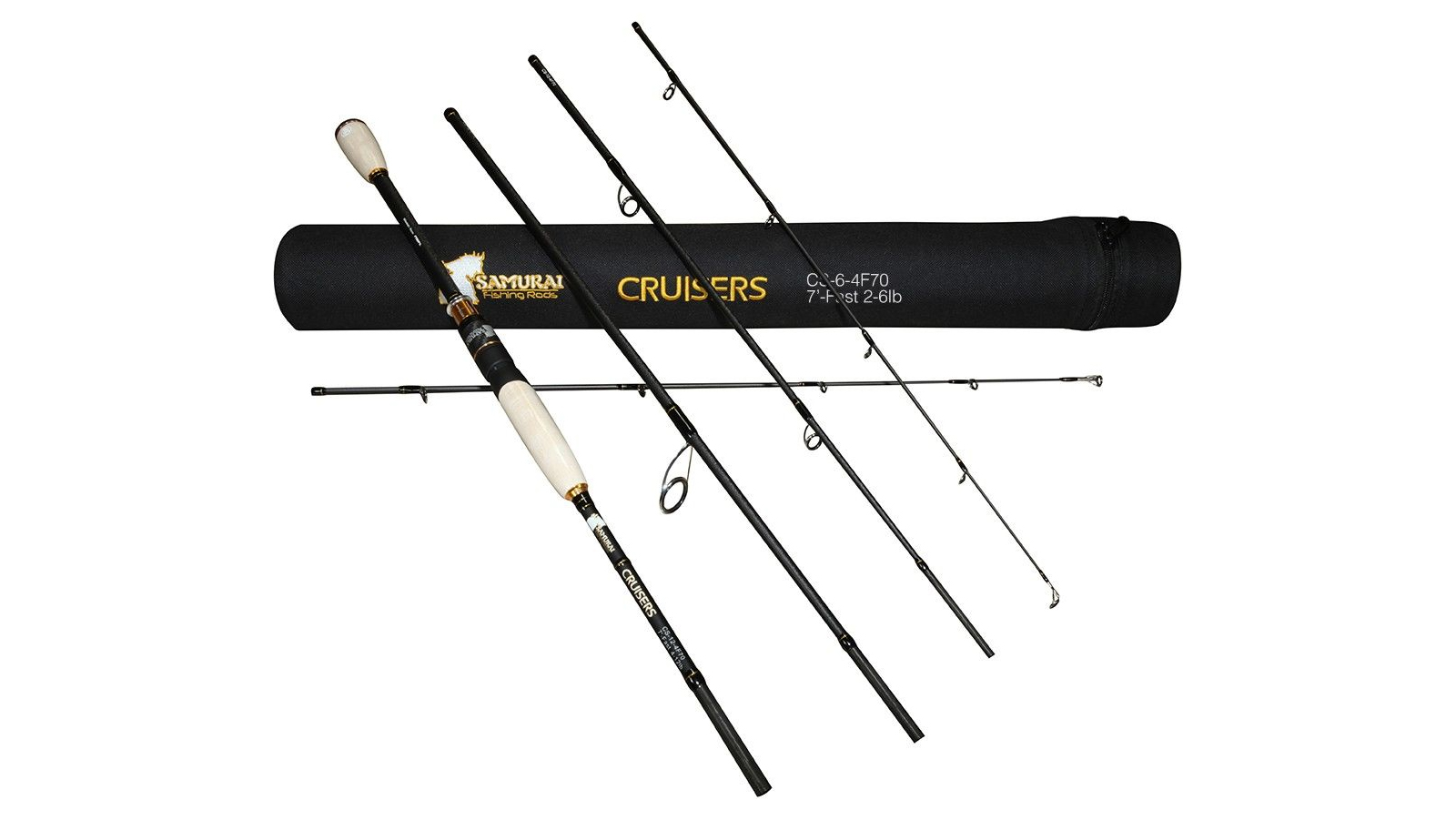 Samurai 2 to 6lb 7 Feet Cruisers Carbon Fishing Rod Spin Fast - 2 to 6lb