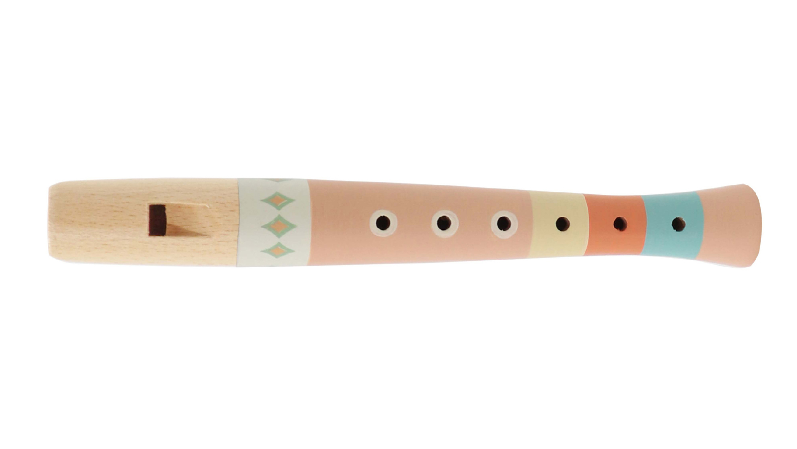 Kaper Kidz Pattern Play Wooden Recorder Piccolo - Orange