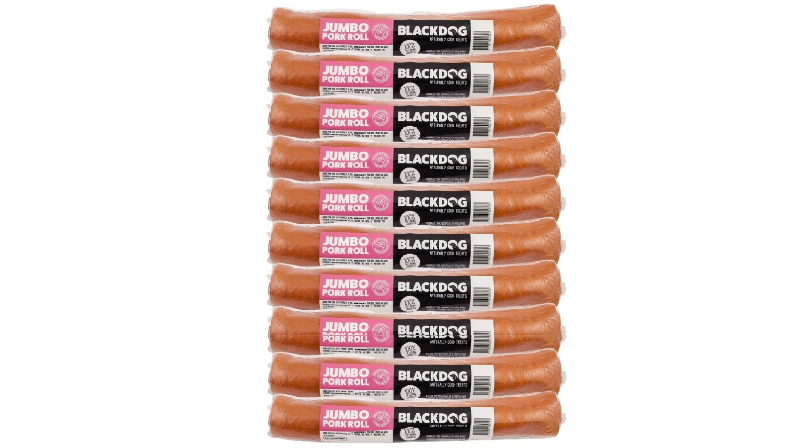 Blackdog Pack of 10  Jumbo Pork Rolls B135