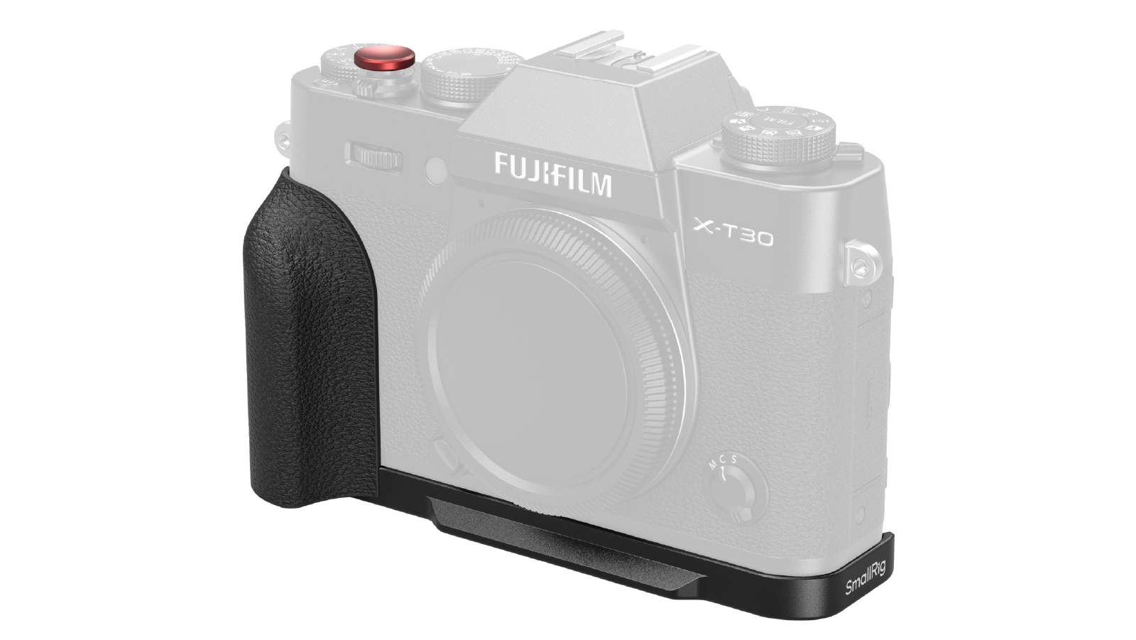 SmallRig L Shaped Mount Plate with Silicone Handle for FUJIFILM X-T30 / X-T30 II / X-T30 III - Black