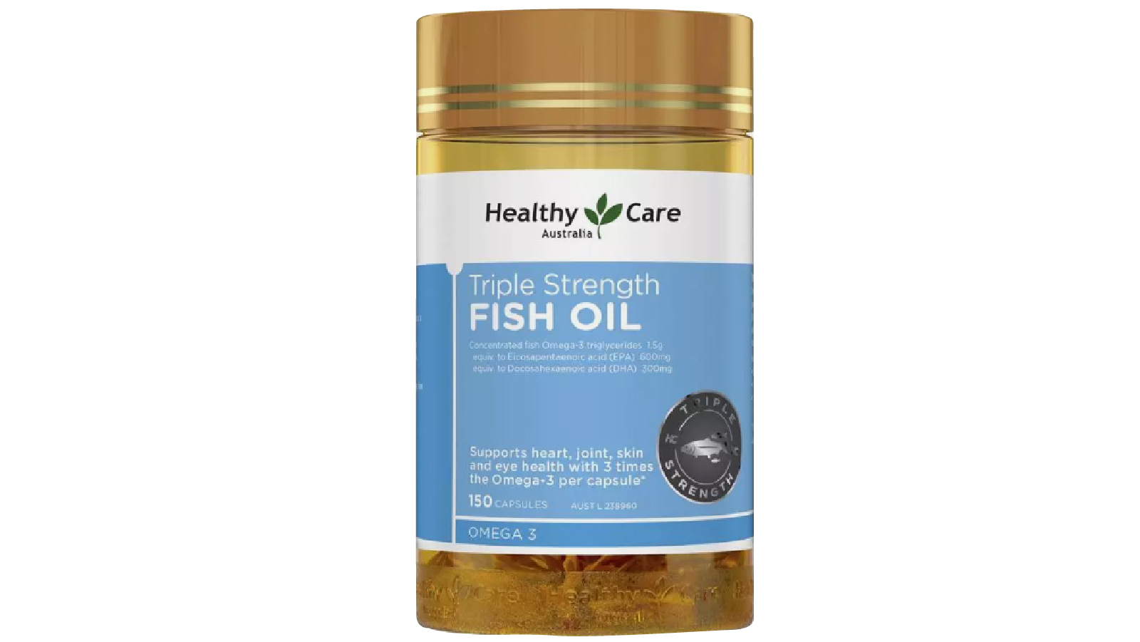 Healthy Care Triple Strength Fish Oil - 150 Capsule