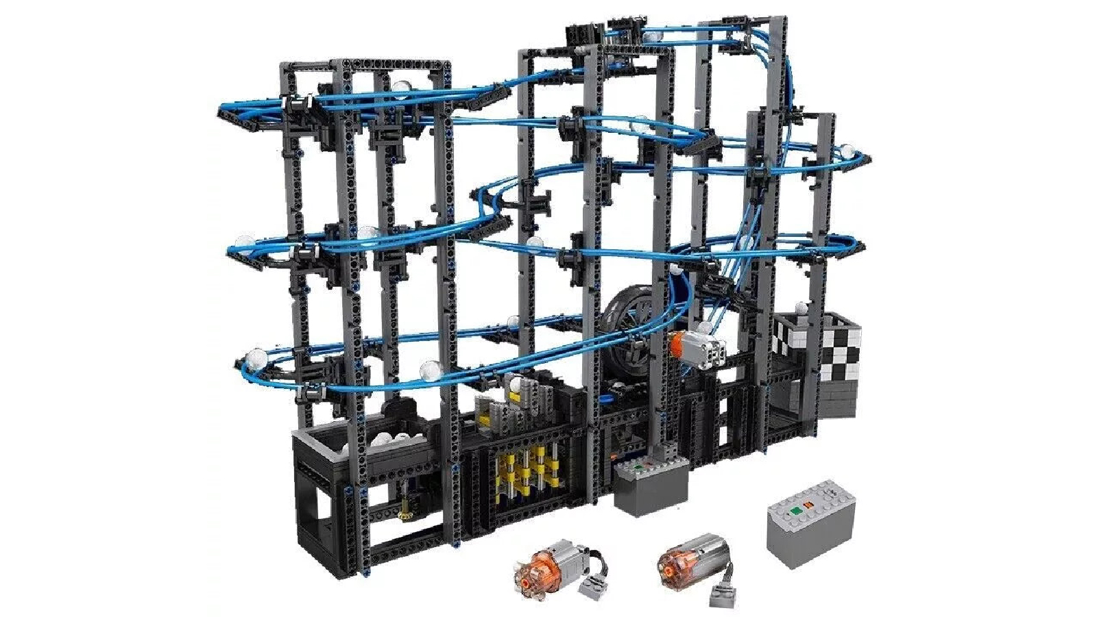 Moud King Motorized Ball Contraption Marble Run Bricks Model