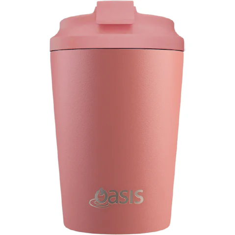 Oasis 360ml Ceramic Lined Stainless Steel Double Wall Coffee Cup - Auburn