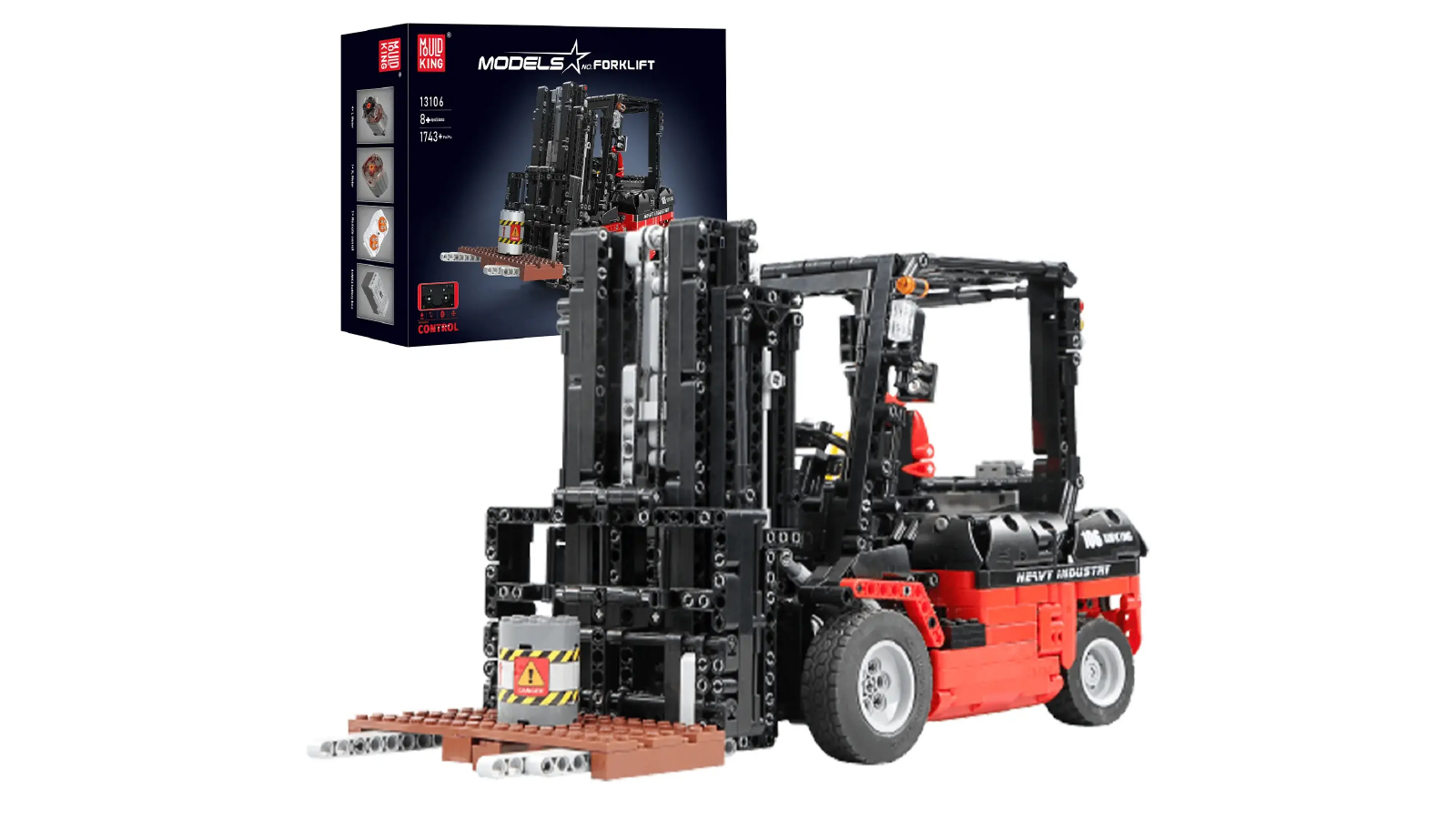 Mould King 13106 Remote Control Forklift MK II Truck Building Blocks Bricks - 1719 Pieces