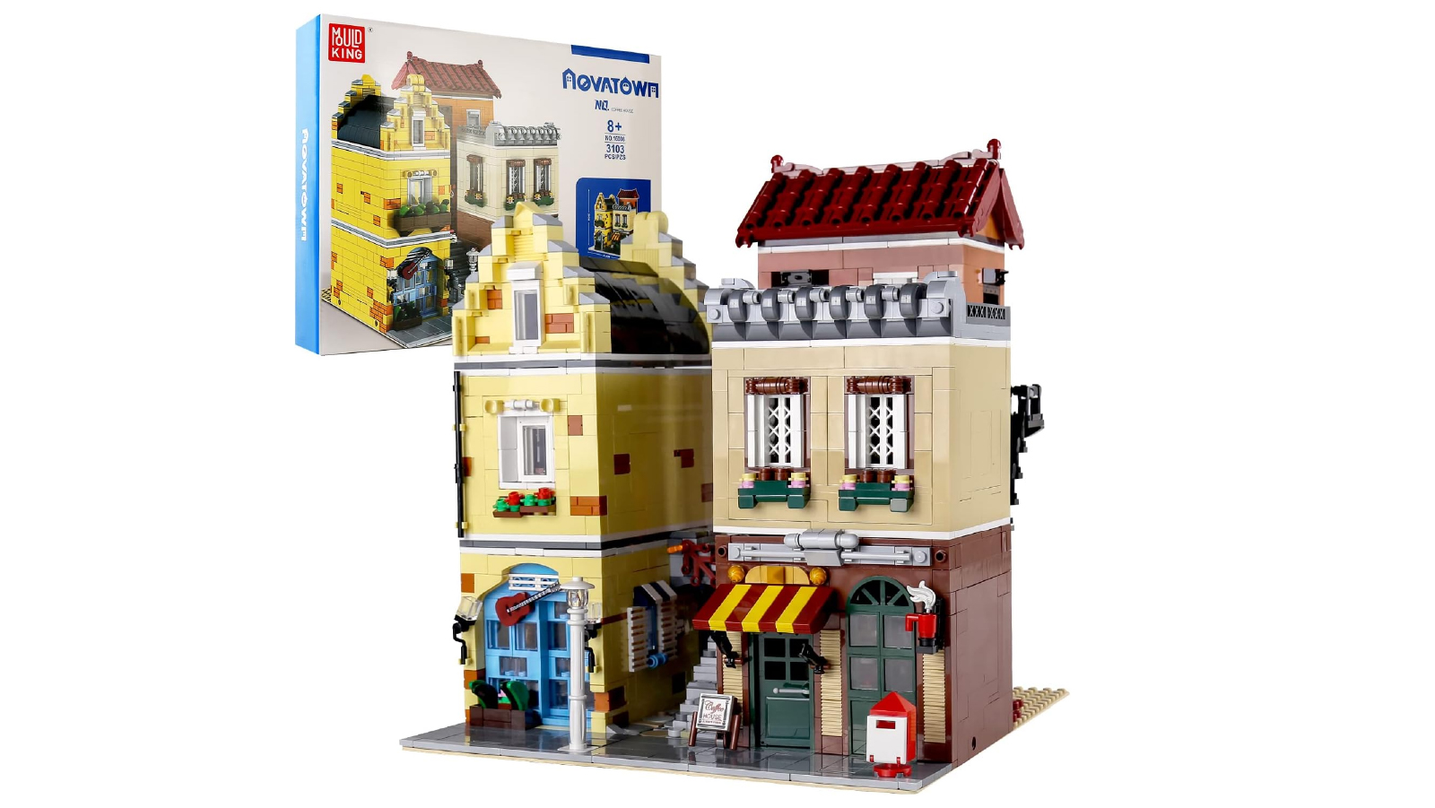 Mould King 16008 Coffee House Modular Building Brick Set - 3103 Pieces