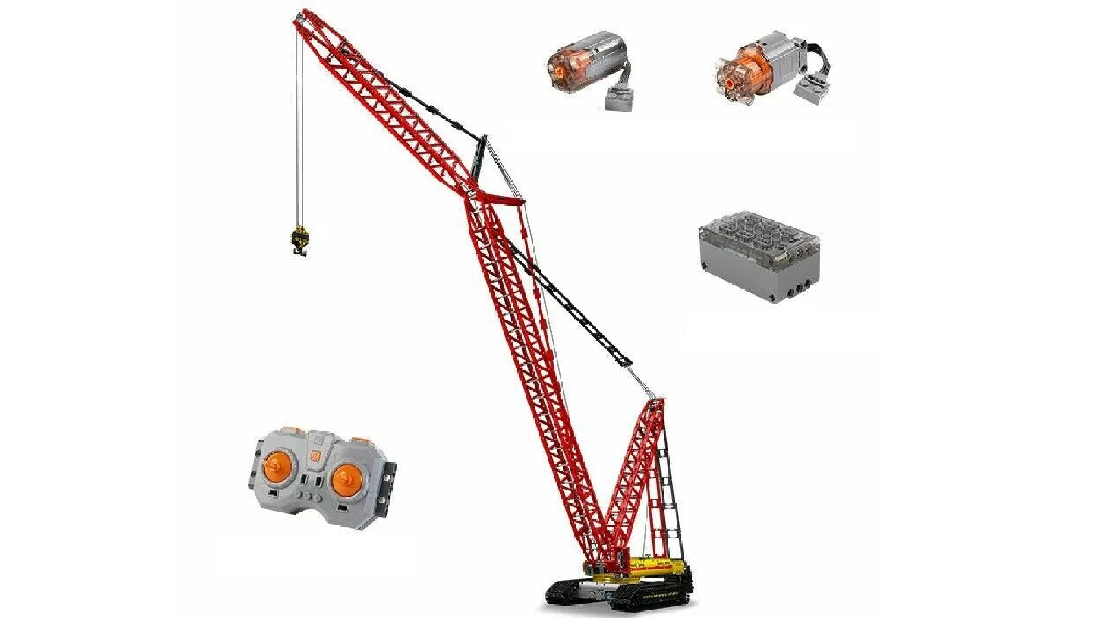 Mould King Remote Control Big Crawler Crane Model Kids Toys Building Blocks Set