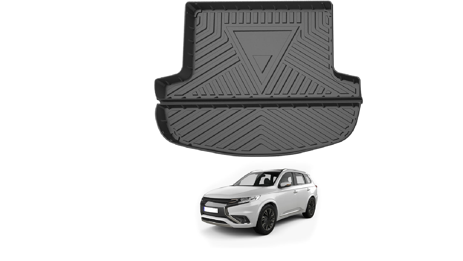 AUSGO Boot Liner Cargo Mat for Mitsubishi Outlander 2012-2021