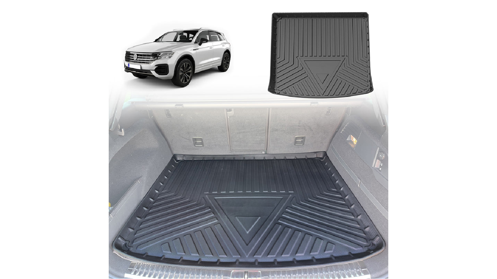 AUSGO Boot Liner Cargo Mat for Volkswagen Touareg 2019-Onwards
