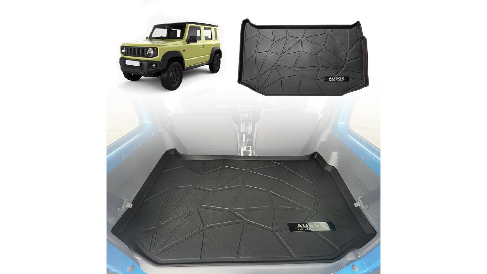 AUSGO Boot Liner Cargo Mat for Suzuki Jimny 3 Door 2018-Onwards