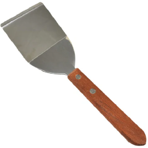 Appetito 3 Set of Stainless Steel Cookie and Brownie Spatula with Wood Handle