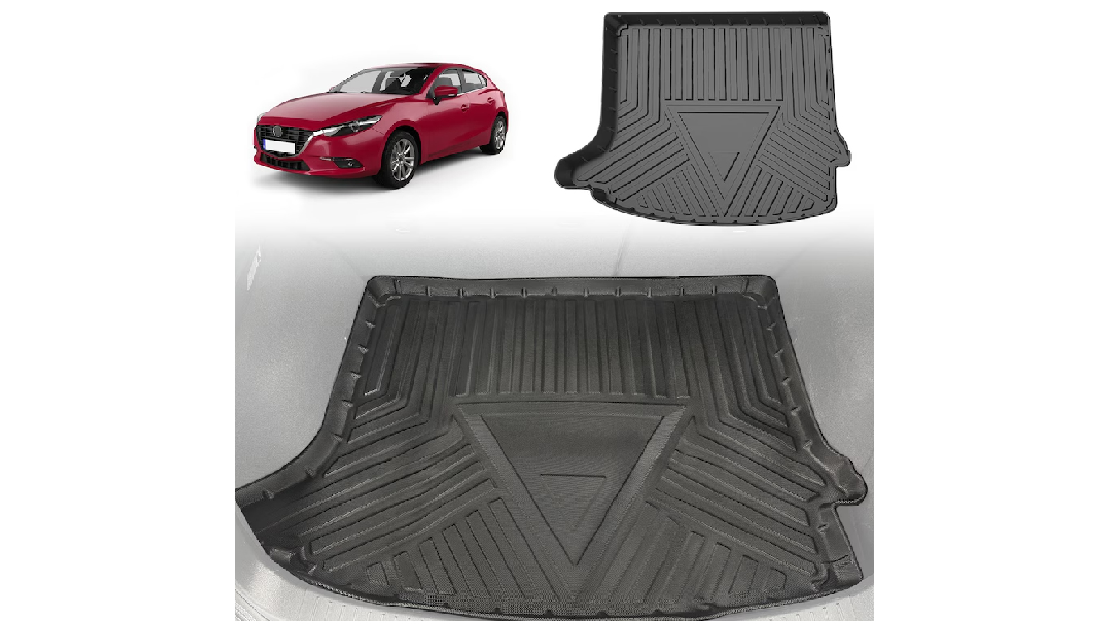 AUSGO Boot Liner Cargo Mat for Mazda 3 Hatch BM BN 2013-2019