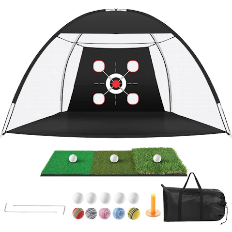 3m Foldable Golf Practice Net with Carry Bag