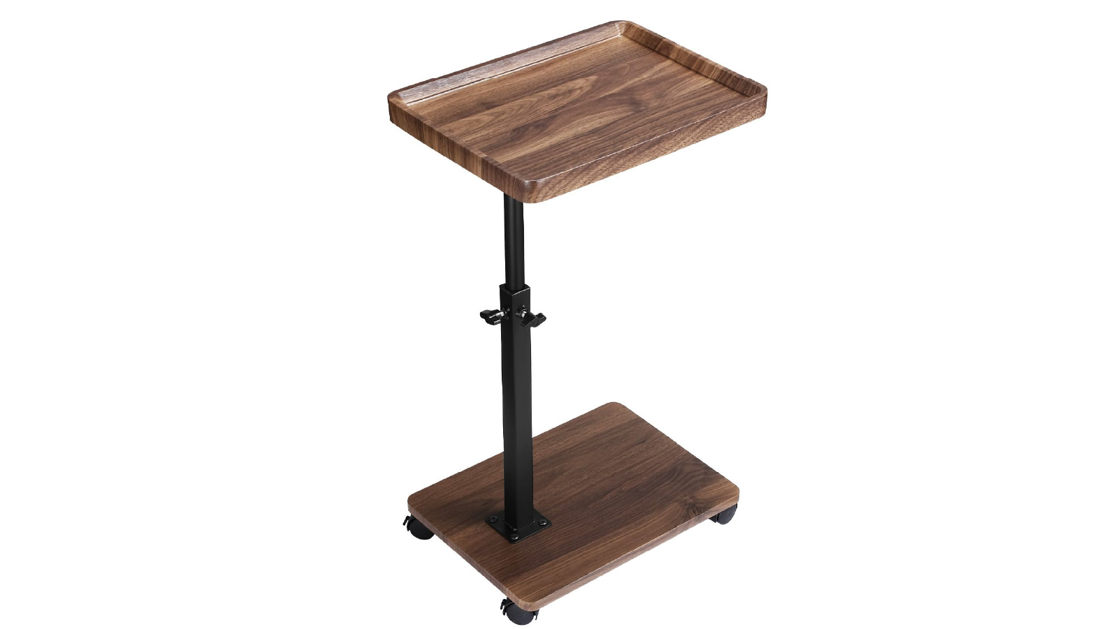 Mobile Laptop Table C Shaped Coffee Sofa Bed Side Desk Computer Stand 