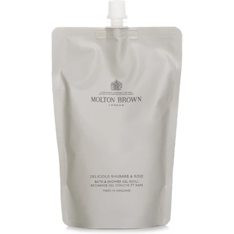 Molton Brown Delicious Rhubarb and Rose Bath and Shower Gel Refill - 400ml