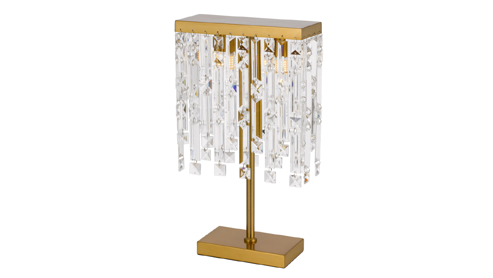 Pretty & Practical Cork Elegant Twin Light Table Lamp with Clear Glass for Sophisticated Interiors