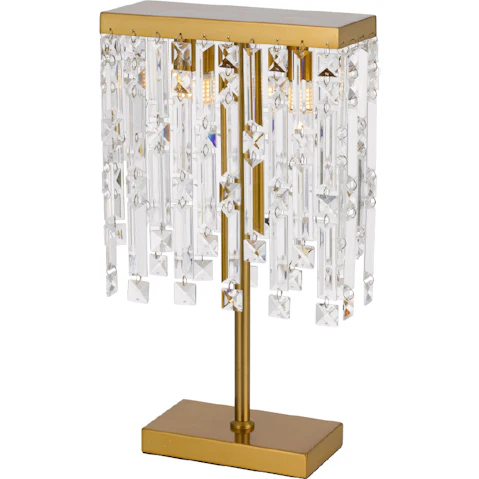 Pretty & Practical Cork Elegant Twin Light Table Lamp with Clear Glass for Sophisticated Interiors