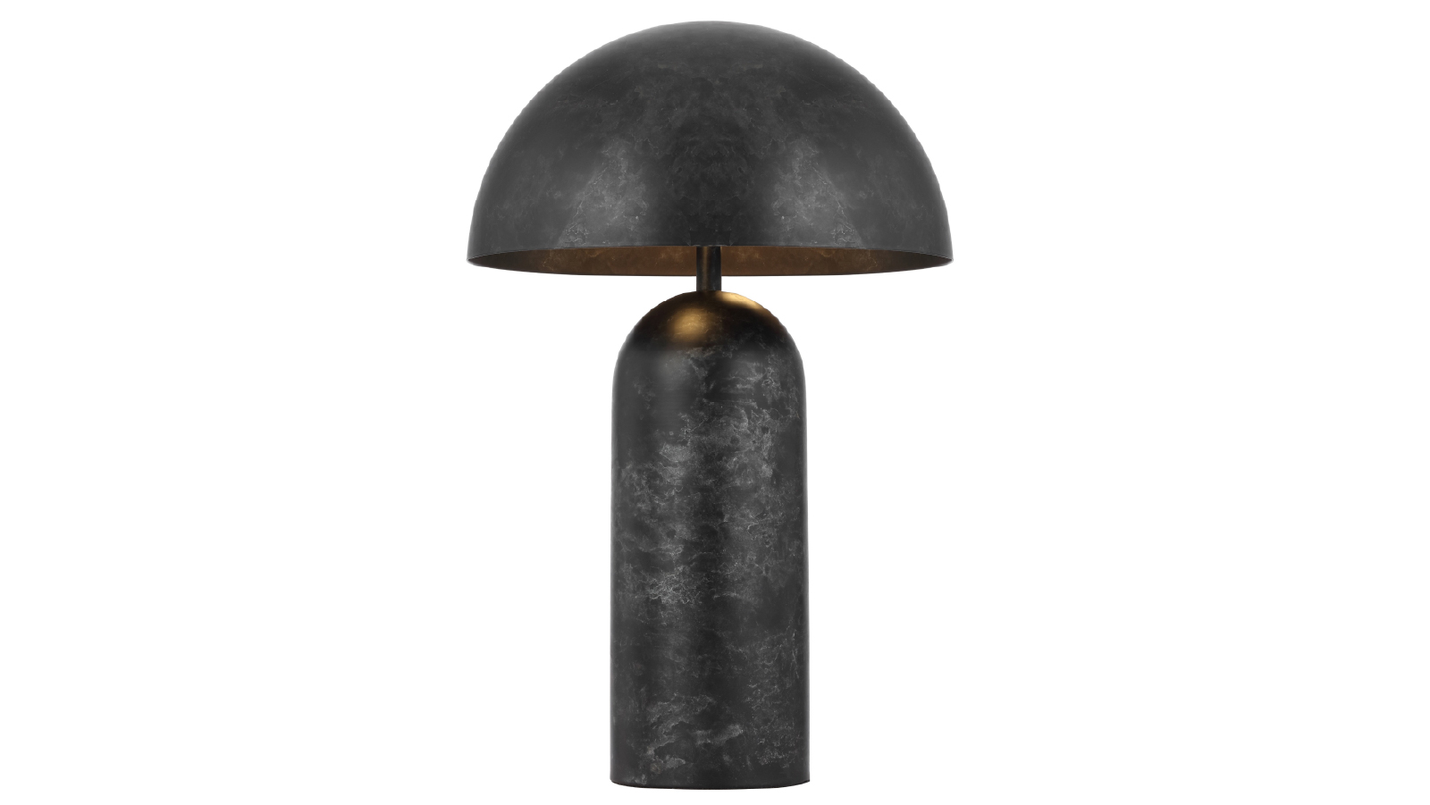 Pretty & Practical Cantowood Black Patina Table Lamp with Double E27 Lights and Inline Switch