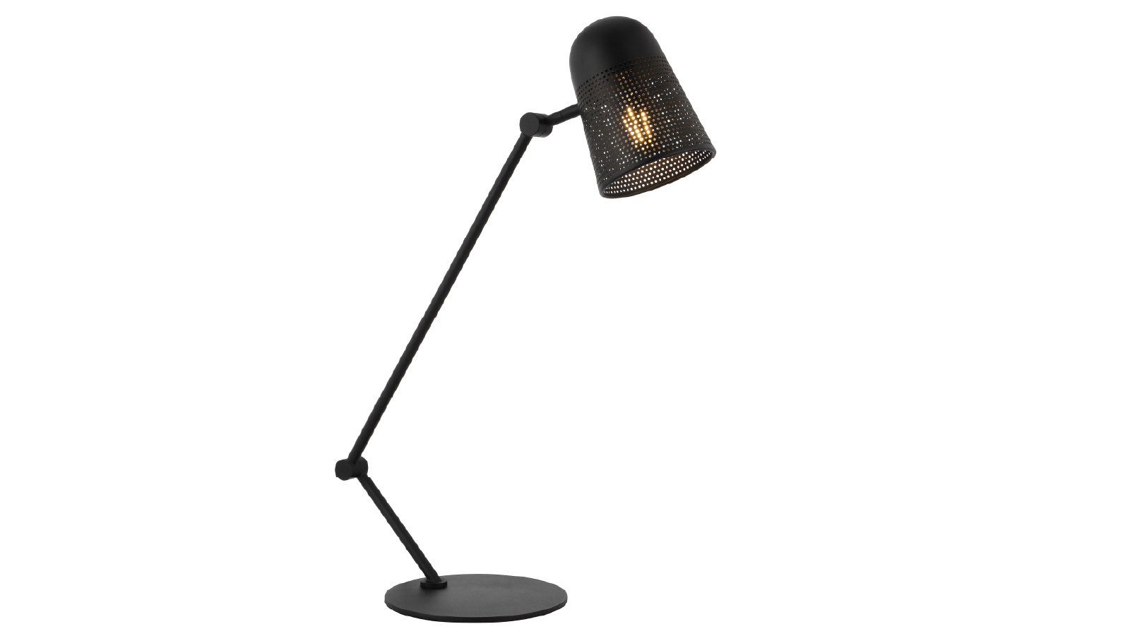 Pretty & Practical Frankfurt Black Table Lamp with Inline Switch for Sleek Contemporary Interiors