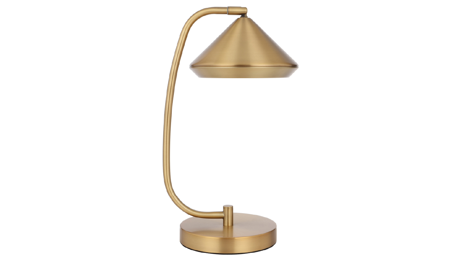 Pretty & Practical Piacenza Yellow Brass Table Lamp with Inline Switch for Contemporary Homes