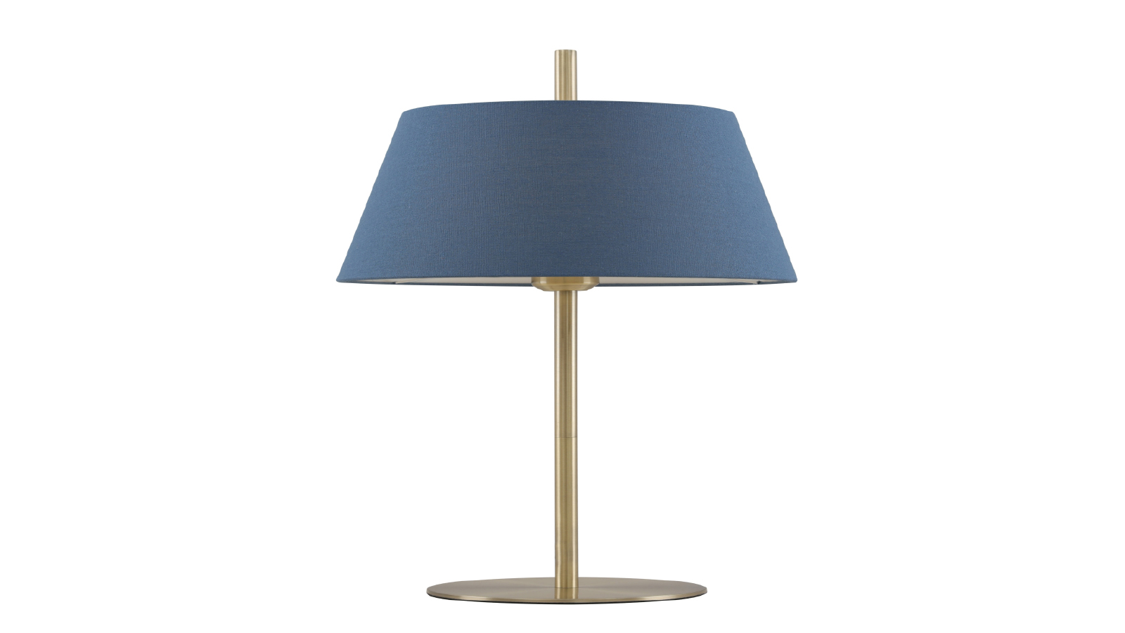 Pretty & Practical Topeka Blue Table Lamp with Antique Brass Accents for Stylish Modern Interiors