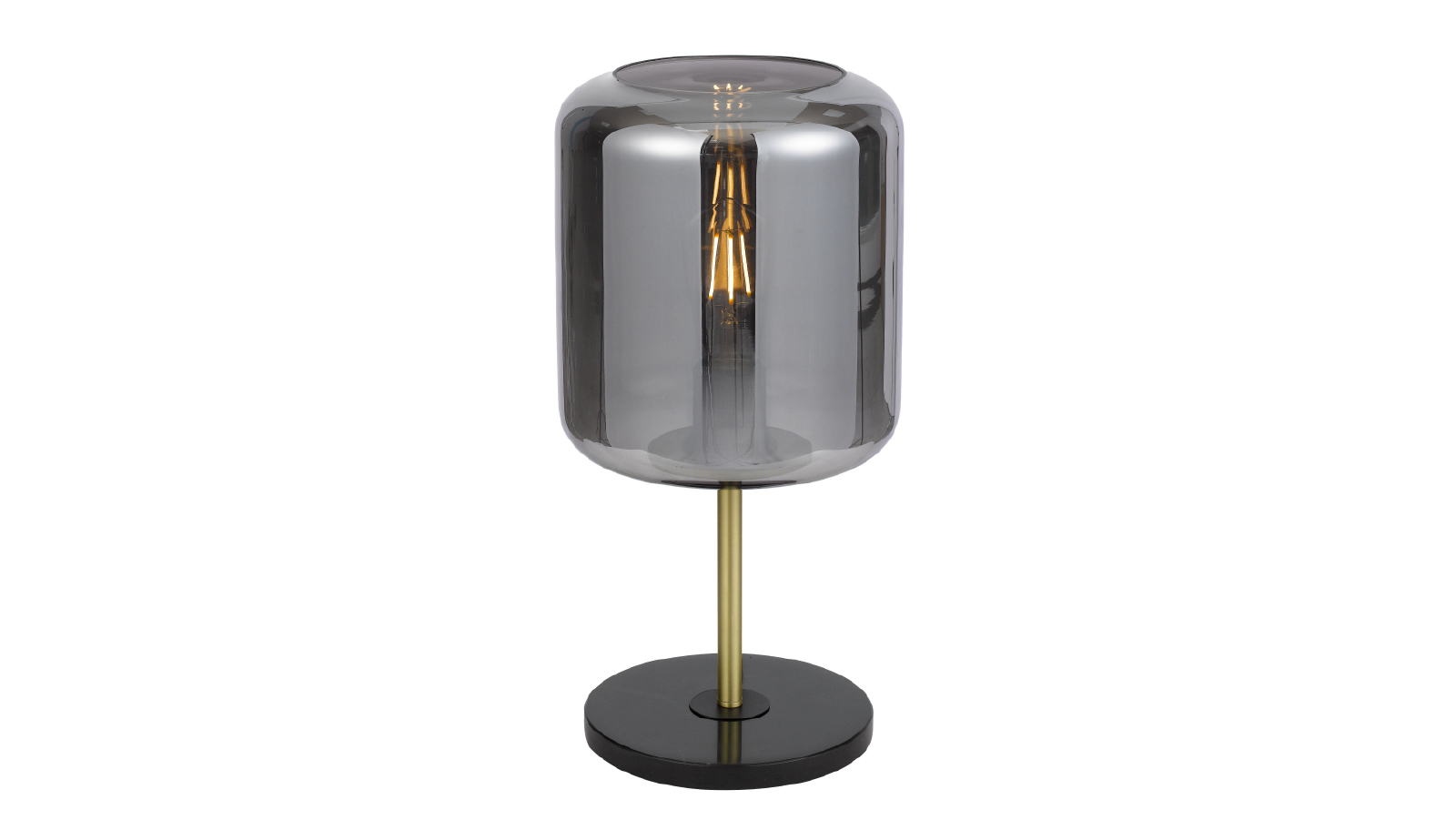 Pretty & Practical Ravenna Brass Matt Black Marble Table Lamp for Luxe Interior Styling