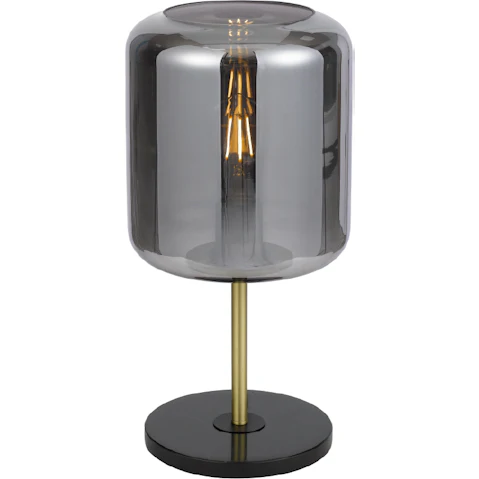 Pretty & Practical Ravenna Brass Matt Black Marble Table Lamp for Luxe Interior Styling