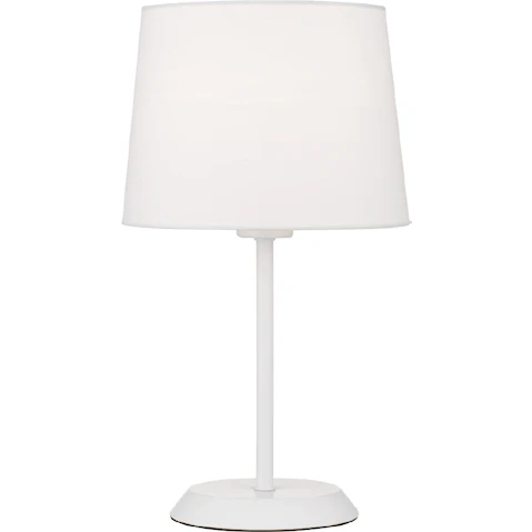Pretty & Practical Solwood White Ceramic Table Lamp for Timeless Bedroom or Hallway Lighting